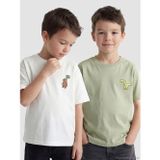 Lcw Kids Beyaz Bisiklet Yaka Erkek Çocuk Tişört 2'Li