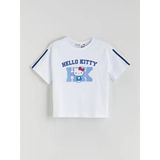 Lcw Kids Beyaz Bisiklet Yaka Hello Kitty Baskılı Kız Çocuk Tişört