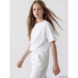 Lcw Kids Beyaz Loose Fit Basic Kız Çocuk Tişört