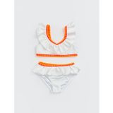 Lcw Kids Beyaz Nakışlı Kız Çocuk Bikini Takımı