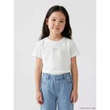 Lcw Kids Beyaz Nakışlı Kız Çocuk Tişört