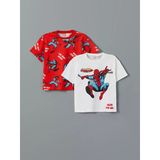 Lcw Kids Beyaz Spider-Man Baskılı Erkek Çocuk Tişört 2'Li
