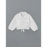 Lcw Kids Beyaz Uzun Kollu Basic Kız Çocuk Gömlek