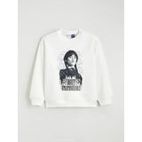 Lcw Kids Beyaz Wednesday Baskılı Kız Çocuk Kalın Sweatshirt