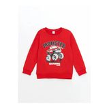 Lcw Kids Bisiklet Yaka Baskılı Erkek Çocuk Sweatshirt