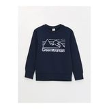 Lcw Kids Bisiklet Yaka Baskılı Uzun Kollu Erkek Çocuk Sweatshirt
