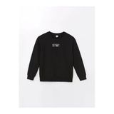 Lcw Kids Bisiklet Yaka Nakışlı Uzun Kollu Kız Çocuk Sweatshirt