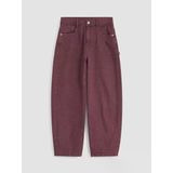 Lcw Kids Bordo Barrel Fit Kız Çocuk Jean Pantolon