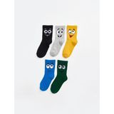 Lcw Kids Desenli Erkek Çocuk Soket Çorap 5'li - Mix - 33 - 37