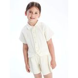 Lcw Kids Ekru Basic Kız Çocuk Müslin Gömlek