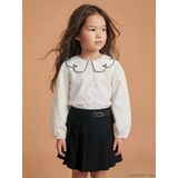 Lcw Kids Ekru Bebe Yaka Kız Çocuk Poplin Gömlek