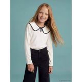 Lcw Kids Ekru Bebe Yaka Kız Çocuk Tişört