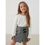 Lcw Kids Ekru Bisiklet Yaka Kız Çocuk Basic Tişört