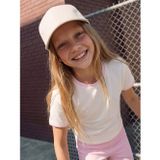 Lcw Kids Ekru Bisiklet Yaka Soft Touch Kız Çocuk Tişört