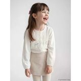 Lcw Kids Ekru Fiyonklu Poplin Kız Çocuk Gömlek