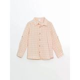 Lcw Kids Ekru Gabardin Çizgili Erkek Çocuk Gömlek