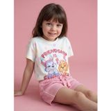 Lcw Kids Ekru Paw Patrol Baskılı Kız Çocuk Tişört