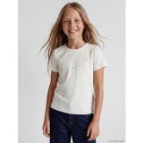 Lcw Kids Ekru Pul İşlemeli Kız Çocuk Tişört