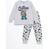 Lcw Kids Gri Bisiklet Yaka Erkek Çocuk Pijama Takımı