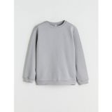 LCW Kids Gri Bisiklet Yaka Erkek Çocuk Sweatshirt