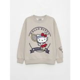 Lcw Kids Gri Hello Kitty Baskılı Kız Çocuk Kalın Sweatshirt
