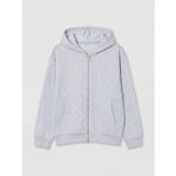Lcw Kids Gri Kapüşonlu Kız Çocuk Fermuarlı Sweatshirt