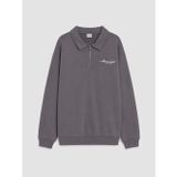 LCW Kids Gri Polo Yaka Erkek Çocuk Sweatshirt