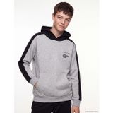 LCW Kids Gri Slogan Baskılı Erkek Çocuk Sweatshirt