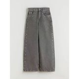 Lcw Kids Gri Wideleg Kız Çocuk Jean Pantolon