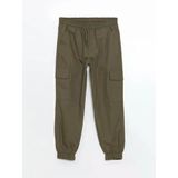 Lcw Kids Haki Beli Lastikli Erkek Çocuk Kargo Jogger Pantolon
