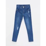 Lcw Kids İndigo Basic Kız Çocuk Jean Pantolon