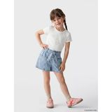 Lcw Kids İndigo Beli Kemerli Kız Çocuk Jean Şort
