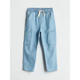 Lcw Kids Indigo Beli Lastikli Erkek Çocuk Jogger Jean Pantolon