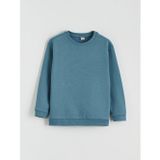 LCW Kids İndigo Bisiklet Yaka Erkek Çocuk Kalın Sweatshirt