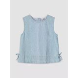 Lcw Kids İndigo Çizgili Kız Çocuk Jean Bluz