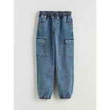 Lcw Kids İndigo Erkek Çocuk Kargo Jean Pantolon