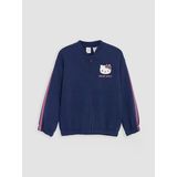 Lcw Kids İndigo Hello Kitty Baskılı Kız Çocuk Soft Touch Fermuarlı Sweatshirt