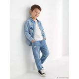 Lcw Kids İndigo Loose Fit Yırtık Detaylı Erkek Çocuk Jean Pantolon