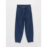 Lcw Kids İndigo Mom Fit Kız Çocuk Jean Pantolon