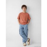 Lcw Kids İndigo Regular Fit Erkek Çocuk Kargo Jean Pantolon