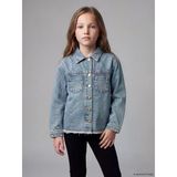 Lcw Kids İndigo Taşlı Kız Çocuk Jean Ceket