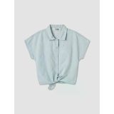 Lcw Kids İndigo Taşlı Kız Çocuk Jean Gömlek