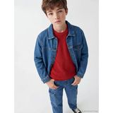 Lcw Kids İndigo Uzun Kollu Erkek Çocuk Jean Gömlek
