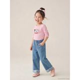 Lcw Kids İndigo Wide Leg Kız Çocuk Jean Pantolon