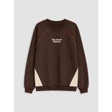 LCW Kids Kahverengi Baskılı Erkek Çocuk Sweatshirt