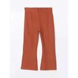 Lcw Kids Kahverengi Beli Lastikli Basic Kız Bebek Tayt Pantolon