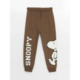 Lcw Kids Kahverengi Beli Lastikli Kalın Snoopy Baskılı Erkek Çocuk Jogger Eşofman Altı