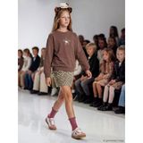 Lcw Kids Kahverengi Bisiklet Yaka Hello Kitty Baskılı Kız Çocuk Sweatshirt
