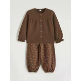 Lcw Kids Kahverengi Kız Çocuk Bluz Ve Jogger Pantolon 2'Li