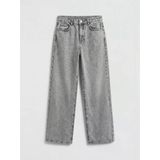 Lcw Kids Karışık Wideleg Fiyonk Nakışlı Kız Çocuk Jean Pantolon